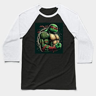 Gangster Ninja Turtles with tattoo Baseball T-Shirt